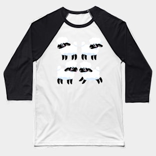 Simple Sheep Design - Light Baseball T-Shirt